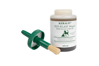 Keralit Hufelast care oil in a bottle with brush