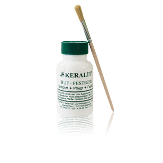 Keralit Huffestiger in a bottle with brush
